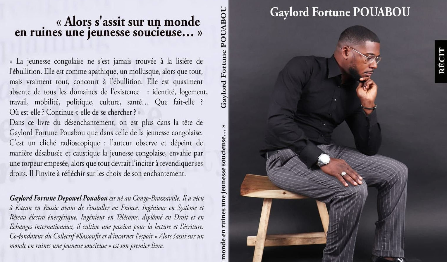 Congo-B-Diaspora Gaylord Pouabou publie « Alors s’assit sur un monde en ruines une jeunesse soucieuse… »